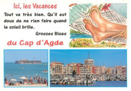 AGDE  CAP  D'agde   2   (scan Recto-verso)MA2220Bis - Agde