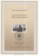 Germany Deutschland 1987-2 750 Jahre Berlin, Canceled In Berlin - 1981-1990