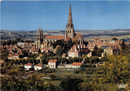 AUTUN Cathedrale Saint Lazare Clocher Avec Fleche En Pierre De 77 M 23(scan Recto-verso) MA2240 - Autun