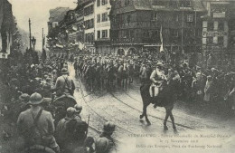 STRASBOURG Entrée Du Maréchal PETAIN Defilé Des Troupes Pont Du Faubourg National   46  (scan Recto-verso)MA2268bIS - Strasbourg