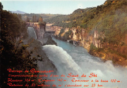 LE BARRAGE DE GENISSIAT Sur Le Rhone 25(scan Recto-verso) MA2262 - Génissiat