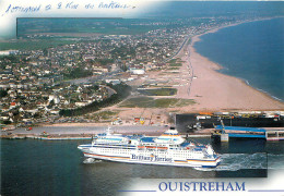 OUISTREHAM Vue Generale Aerienne Au Premier Plan Le NORMANDIE 29(scan Recto-verso) MB2385 - Ouistreham