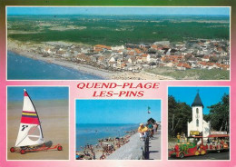 QUEND PLAGE LES PINS  Char à Voile Petit Train Plage  29   (scan Recto-verso)MA2269Ter - Quend