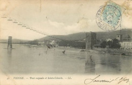 VIENNE  Le Pont Suspendu De Sainte Colombe  38  (scan Recto-verso)MA2268Ter - Vienne