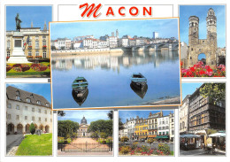 MACON La Saone Et Le Pont De Saint Laurent Et La Ville 13(scan Recto-verso) MA2276 - Macon