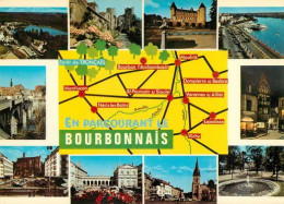 Le Bourbonnais Vichy Pirot Moulins Lapalisse Carte Du Département 03 Map 61  (scan Recto-verso)MA2274Ter - Bourbon L'Archambault