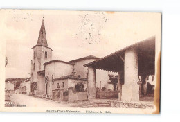 SAINTE CROIX VOLVESTRE - L'Eglise Et La Halle - Très Bon état - Other & Unclassified