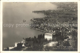 12252974 Glion Hotel Du Righi Vaudois La Gare Et Vue Plongeante Sur Clarens Glio - Sonstige & Ohne Zuordnung