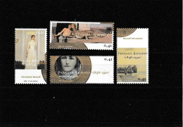 België 2004 Fernand Khnopff BL107 + 3229/32 Extra - Andere & Zonder Classificatie