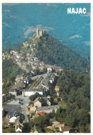 NAJAC  Vue Générale Aerienne  35 (scan Recto-verso)MA2287Bis - Najac