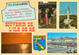 ILE DE Ré  Multivue Télégramme Souvenir Ane  41 (scan Recto-verso)MA2288 - Ile De Ré