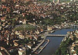 12244953 Schaffhausen SH Mit Munot Und Rhein Fliegeraufnahme Schaffhausen - Sonstige & Ohne Zuordnung