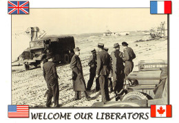 Militaria  Juin 1944 DE GAULLE Juno Beach BERNIERES Sur MER Cricqueville Arromanches 20 (scan Recto-verso)MA2293Bis4 - Oorlog 1939-45