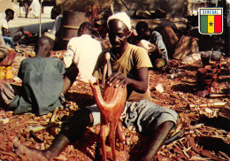 SENEGAL DAKAR SOUBEDIOUNE ARTISANS Métier Artisanat  Sculpteur 34  (scan Recto-verso)MA2295Ter - Sénégal