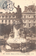 75-PARIS STATUE ET PLACE DE LA REPUBLIQUE-N°T1044-F/0219 - Statues