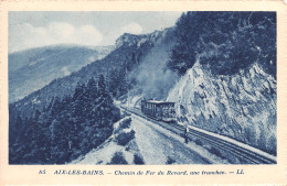 AIX Les BAINS  Chemin De Fer Du Revard Une Tranchée   10 (scan Recto-verso)MA2295Vic - Aix Les Bains