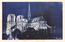 75-PARIS NOTRE DAME LA NUIT-N°T1044-F/0033 - Notre Dame De Paris