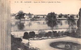 SAUMUR Square Du Theatre Et Quartier Des Ponts   32 (scan Recto-verso)MA2296Bis - Saumur