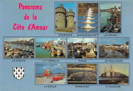 Panorama De La Cote D'amour Piriac Pouliguen St Nazaire La Baule Le Croisic La Turballe   1 (scan Recto-verso)MA2296Ter - Guérande