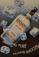 Carte Postale - The Exclusiv Martini By Bacardi (boisson - Alcool) Beyond Vodka, Beyond Pure, Beyond Smooth - Publicité