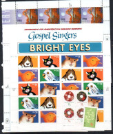 USA - MNH Selection With Gospel,Space And Bright Eyes Folded Sheets , Face Value  $20+ - Unused Stamps