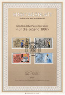 Germany Deutschland 1987-5 Für Die Jugend, Professions Craft Trades Handwerksberufe, Canceled In Berlin - 1981-1990
