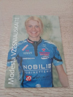 Cyclisme Cycling Ciclismo Ciclista Wielrennen Radfahren VZESNIAUSKAITE MODESTA(NOBILI-RUBINETTERIE-MENIKINI-COGEAS 2005) - Cycling