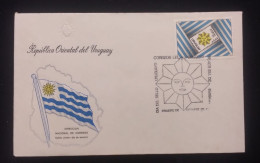 D)1977, URUGUAY, FIRST DAY COVER, ISSUE, POST OFFICE AND PHILATELY/STAMP DAY, FDC - Uruguay