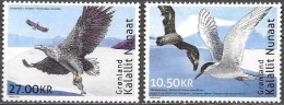 Denmark Greenland Grönland 2017 Birds Arctic Antarctic Michel 765-66 ** MNH Neuf Postfrisch - Ongebruikt