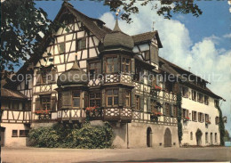 12220678 Gottlieben Hotel Restaurant Drachenburg Und Waaghaus Fachwerk Erker Got - Autres & Non Classés