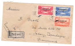 Lebanon - November 8, 1947 Registered Beyrouth Cover To Denmark - Líbano