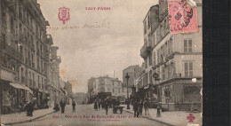 TOUT PARIS - Vue De La Rue De Belleville(XIX Et XX° Prise De La Barrière - Distretto: 19