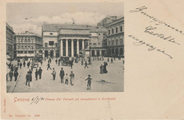 154-Genova-Liguria-Piazza Dè Ferrari-v.1900 X Messina-2c.Scudo - Genova