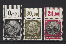 MiNr. 512, 523, 526 Oberrand Gestempelt (0392) - Usati