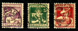 SCHWEIZ PRO JUVENTUTE Nr 130-132 Zentrisch Gestempelt X184402 - Used Stamps