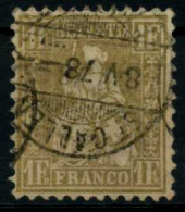 SCHWEIZ SITZENDE HELVETIA VON 1862 Nr 28c Gestempelt X55C2D2 - Used Stamps