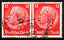 3. REICH 1933 Nr 519 Gestempelt WAAGR PAAR X5D25B2 - Oblitérés