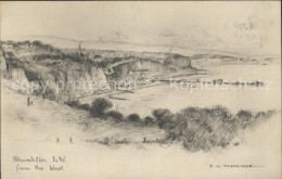 12178504 Shanklin From The West Radierung Isle Of Wight - Andere & Zonder Classificatie