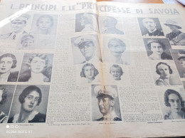 LA DOMENICA DEL CORRIERE 1937 I PRINCIPI E LE PRINCIPESSE DI SAVOIA CANEGRATE - Andere & Zonder Classificatie