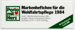 BERLIN Nr 725 PRIVATMARKENHEFTCHEN Postfrisch MH SC0FFAE - Postzegelboekjes