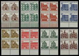 BRD DS BAUWERKE 1 Nr 454VB-461VB Postfrisch VIERERBLOCK X743596 - Unused Stamps