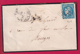 N°46B GC 3487 ST AMAND MONTROND CHER POUR BOURGES 26 MAI 1871 LETTRE - 1849-1876: Klassik