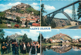 ST FLOUR Vues Generales De Saint Flour Et Viaduc De Garabit 15(scan Recto-verso) MC2415 - Saint Flour