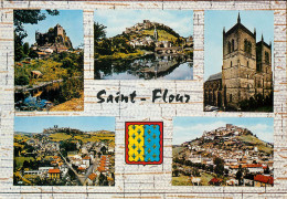 SainT FLOUR Vues Generales Le Chateau De Sailhans La Cathedrale 21(scan Recto-verso) MC2415 - Saint Flour