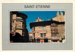 SAINT ETIENNEla Place Du Peuple Avec La Tour Du Moyen Age 5(scan Recto-verso)MC2433 - Saint Etienne