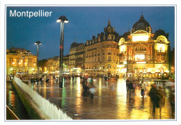 MONTPELLIER Place De La Comedie De Nuit 26(scan Recto-verso) MC2466 - Montpellier