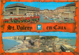 SAINT VALERY EN CAUX L Hotel De Ville Le Port De Plaisance L Entree Du Port 18(scan Recto-verso) MC2465 - Saint Valery En Caux