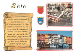 SETE Joutes Sur Le Canal Le Quai De La Marine 23(scan Recto-verso) MC2481 - Sete (Cette)