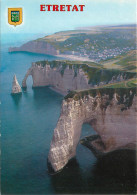 ETRETAT Vue Generale Sur Les Falaises Avec La Porte D Aval 12(scan Recto-verso) MC2497 - Etretat