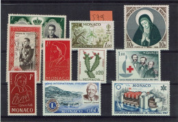 MONACO Lot Timbres NEUF** (0509) - Sonstige & Ohne Zuordnung